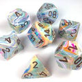 Festive Polyhedral Vibrant/Brown 7-Die Set - Role-Players