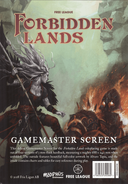 Forbidden Lands Gamemaster Screen - 