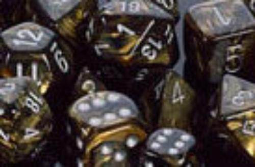 Leaf Poly Black Gold/Silver 7-Die Set - Role-Players