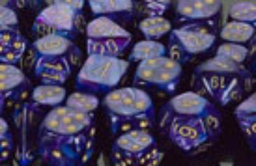 Lustrous™ Polyhedral Purple/gold 7-Die Set - Role-Players