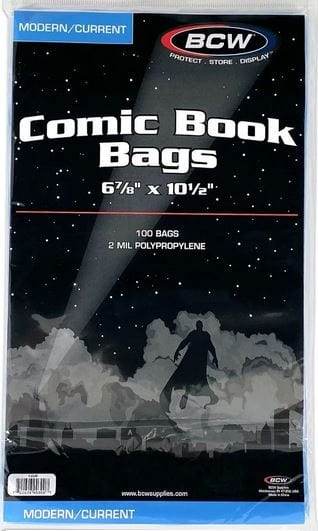 Modern/Current Comic Bags (100 pack) - 