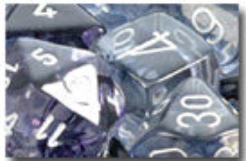 Nebula Polyhedral Black/White 7-Die Set - Role-Players