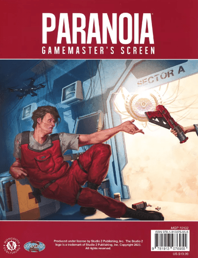 Paranoia Gamemaster's Screen - 
