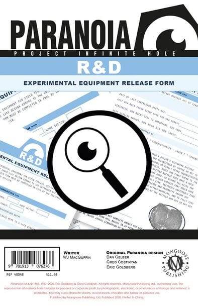 R&D Experimental Equipment Release Form - 