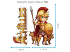 Achilles Sticker and Magnet – Pēleidēs Mythkins™ – Greek Hero of Strength and Valor | Waterproof & UV-Proof - Sticker / Mini