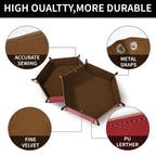 Acrylic two-color mix and match dnd dice set + dice tray