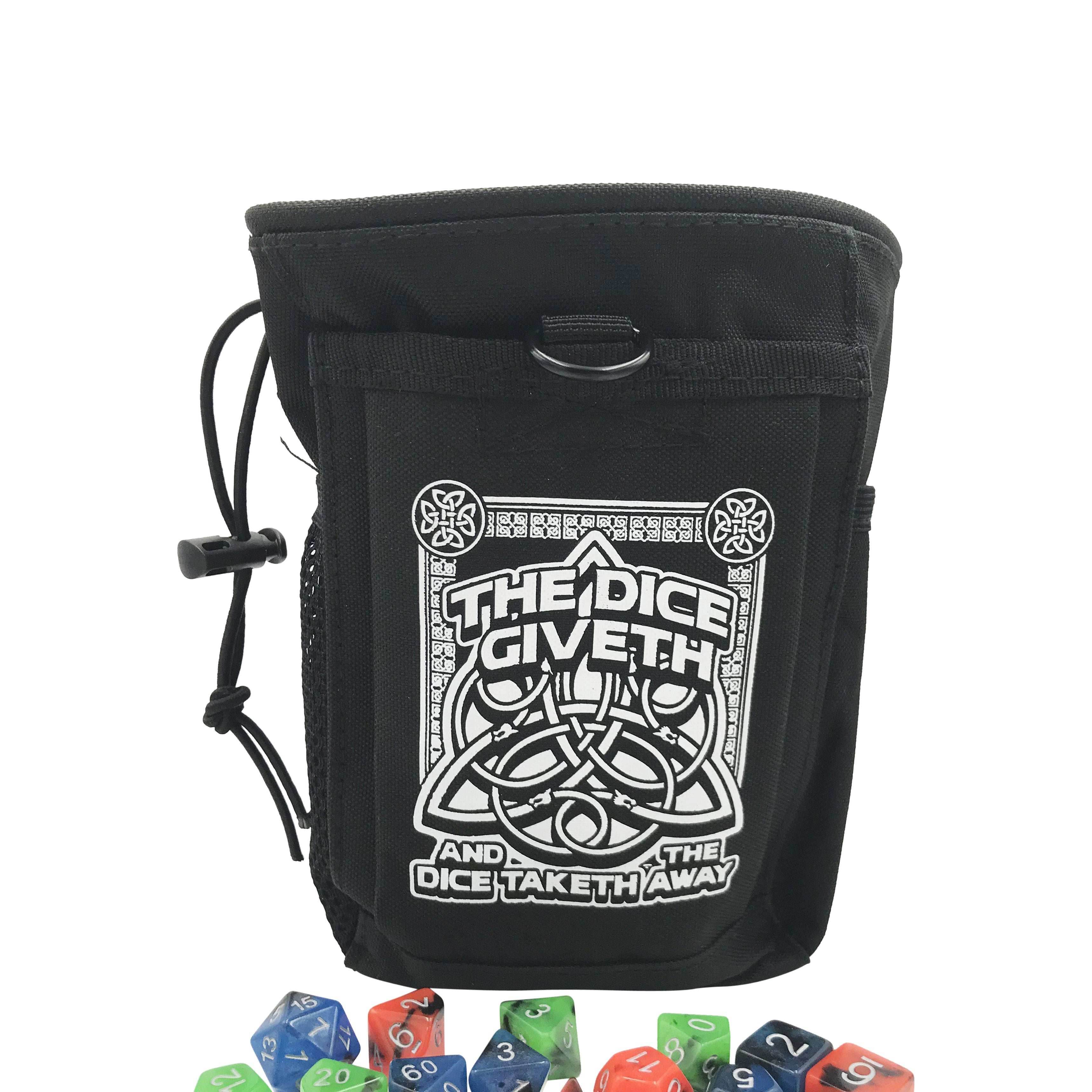 Dice Giveth and Taketh Deluxe Dice Bag - Light Brown
