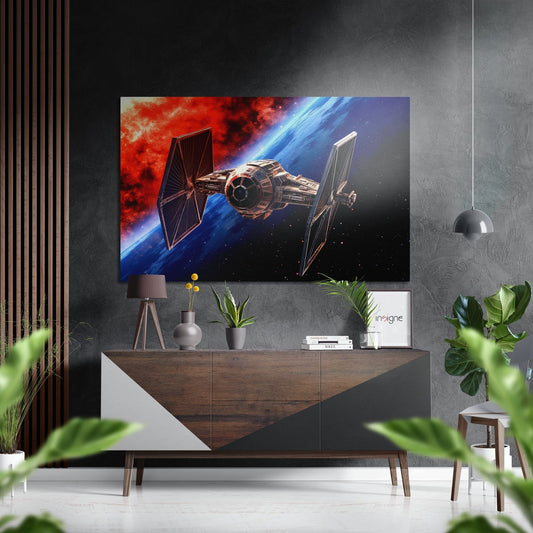 Starfighter Brushed Aluminum Dibond Wall Art
