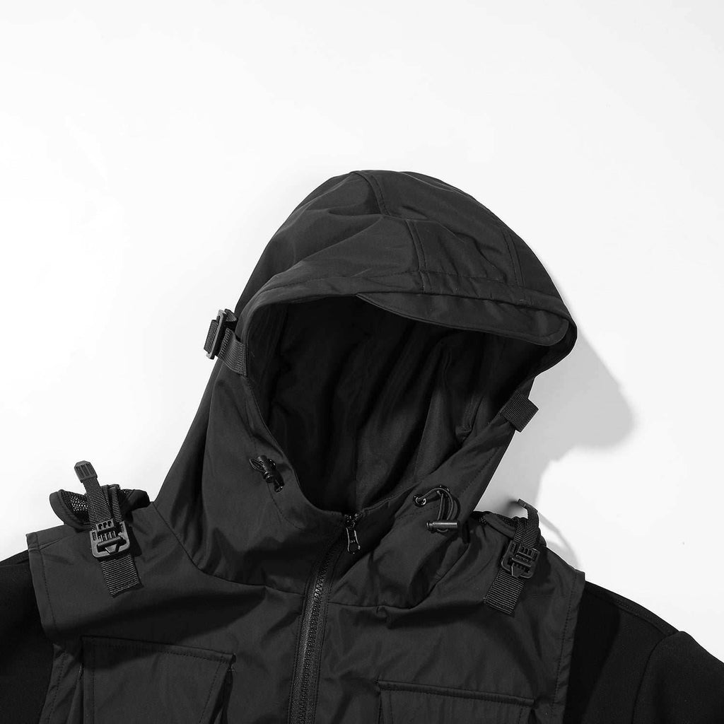 HiH34 Black Tech Guard Hoodie - Black / M
