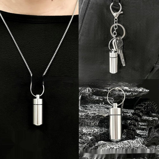 Mini Dice Suit Metal Hollow Necklace Keychain Pendant-DungeonDice1