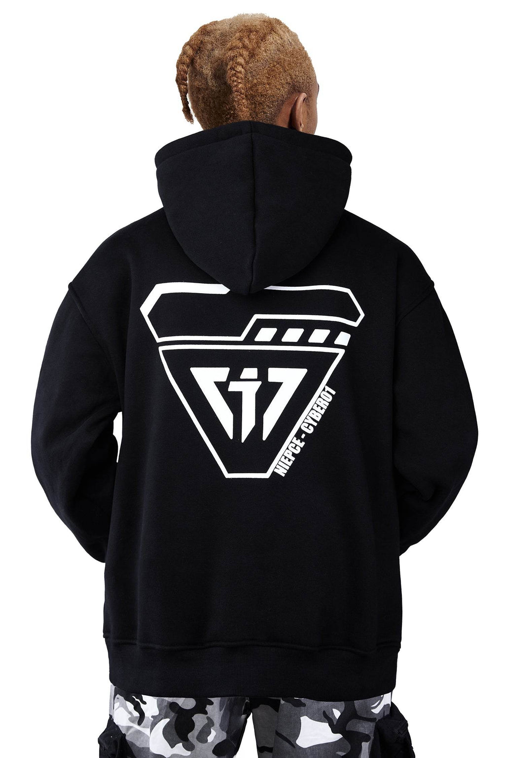 MHH1 Black Niepce Cyber01 Hoodie - Black / M