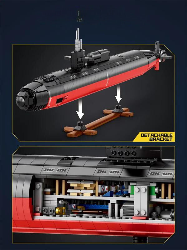 Los Angeles Class Nuclear Attack Submarine - Legendary Series - Mil-Blox