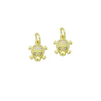 CZ Halloween Skull Charm, Sku#Y667