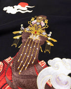 KH9241 Queen Himiko Embroidery Hoodie - Black / S