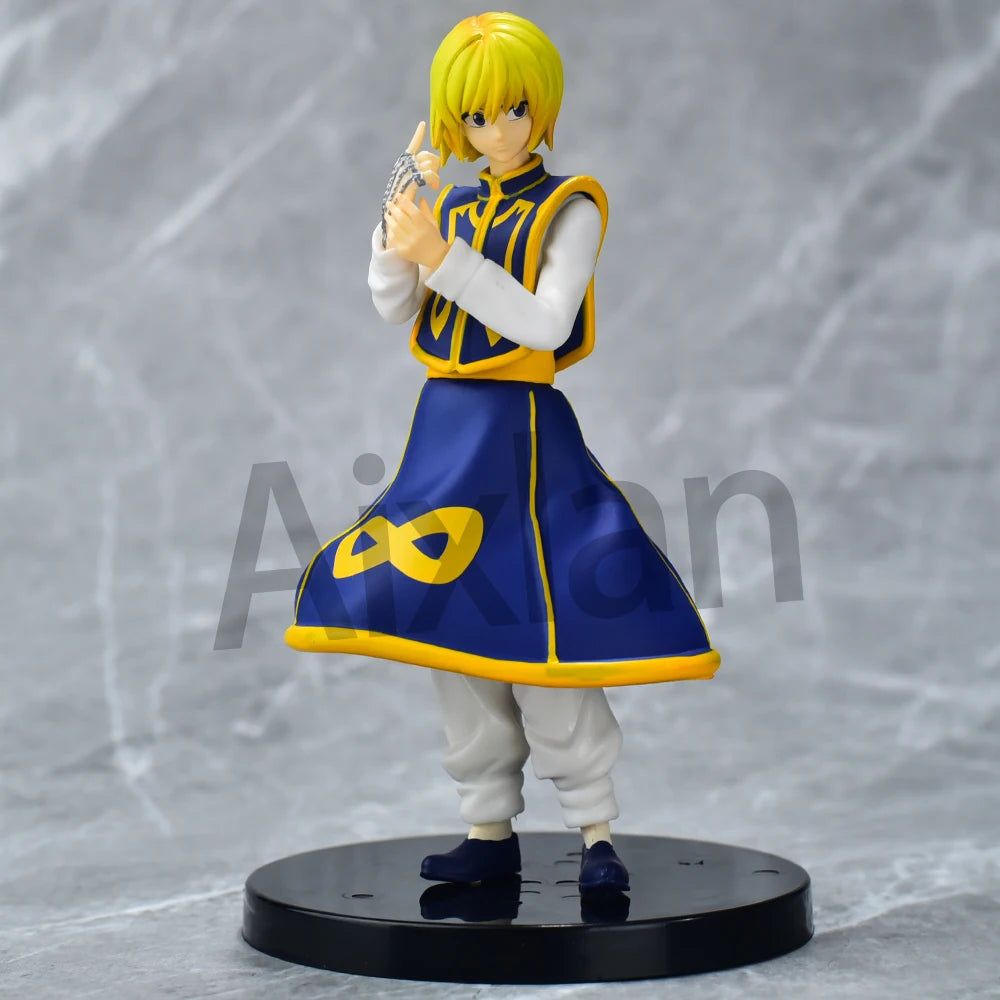 Aixlan 18CM HUNTER×HUNTER Amine Figure Kurapika PVC Action Figure Collectible Model Toys Doll Kid Birthday Gifts