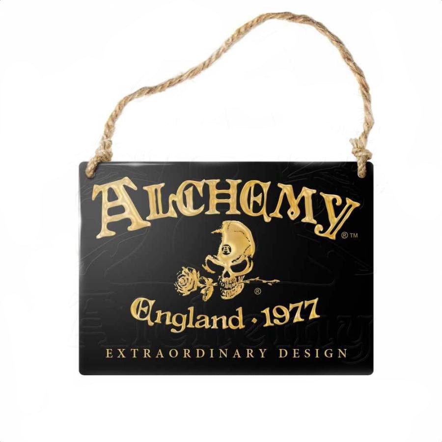 Alchemy England 1977 Mini Metal Sign