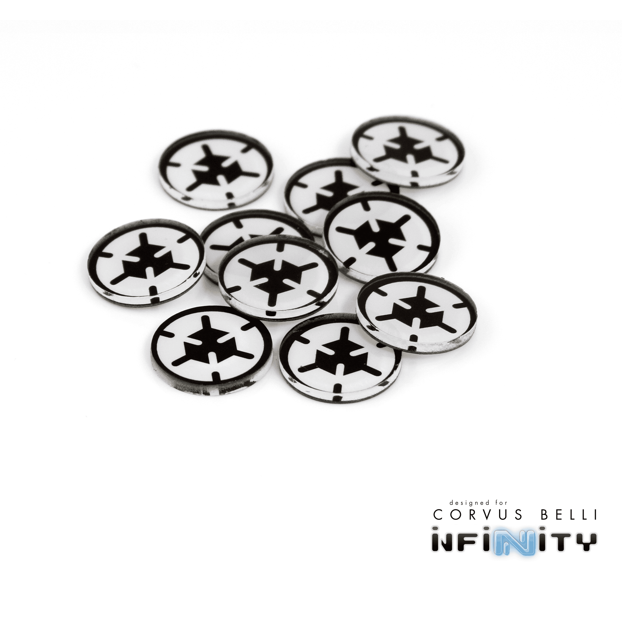 Full Color Infinity Faction Markers, 25mm (Bag of 10) - Aleph / 25mm