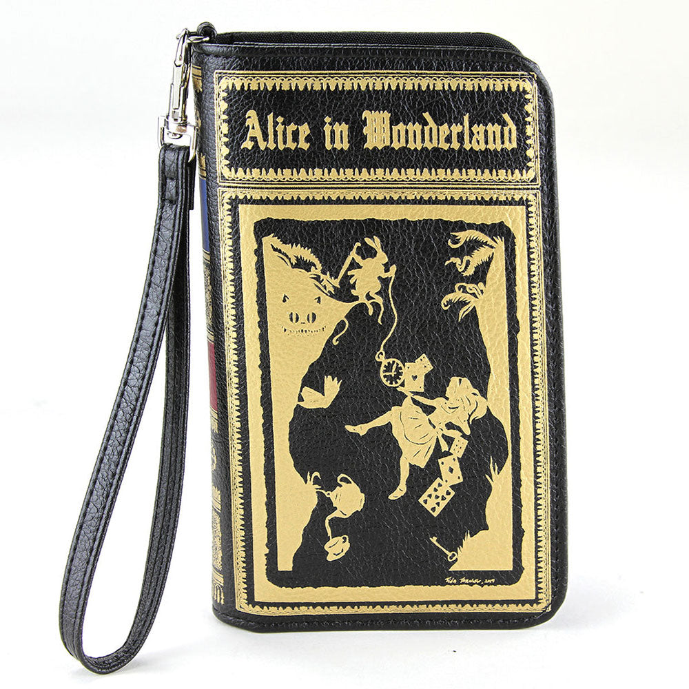 Alice In Wonderland Book Wallet Wristlet