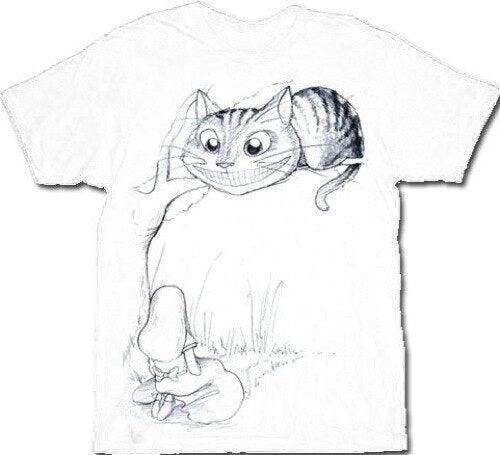 Alice In Wonderland Cheshire Cat Tree T-shirt - S