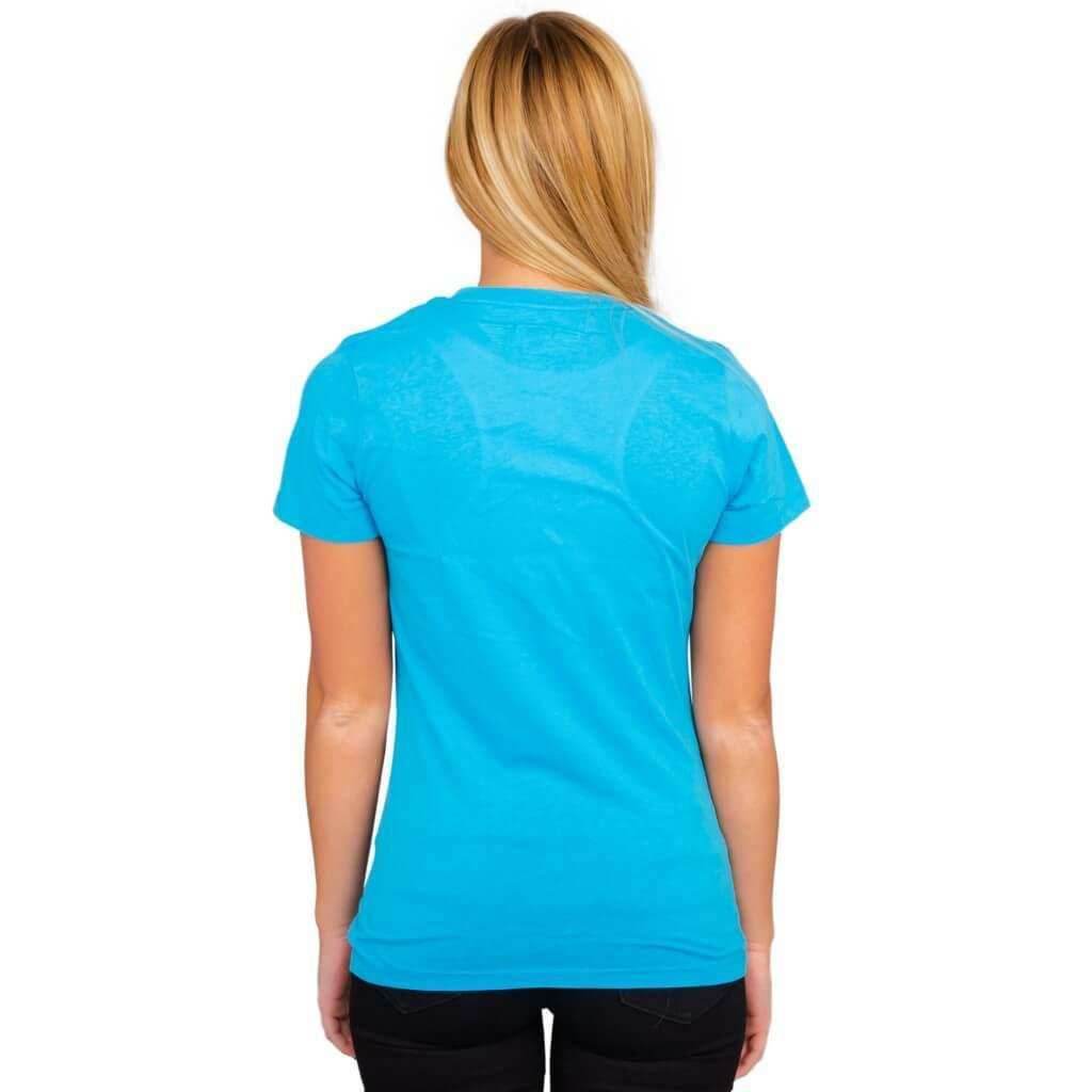 Alice In Wonderland Tweedle Dee Dum Juniors Turquoise T-shirt Tee - S