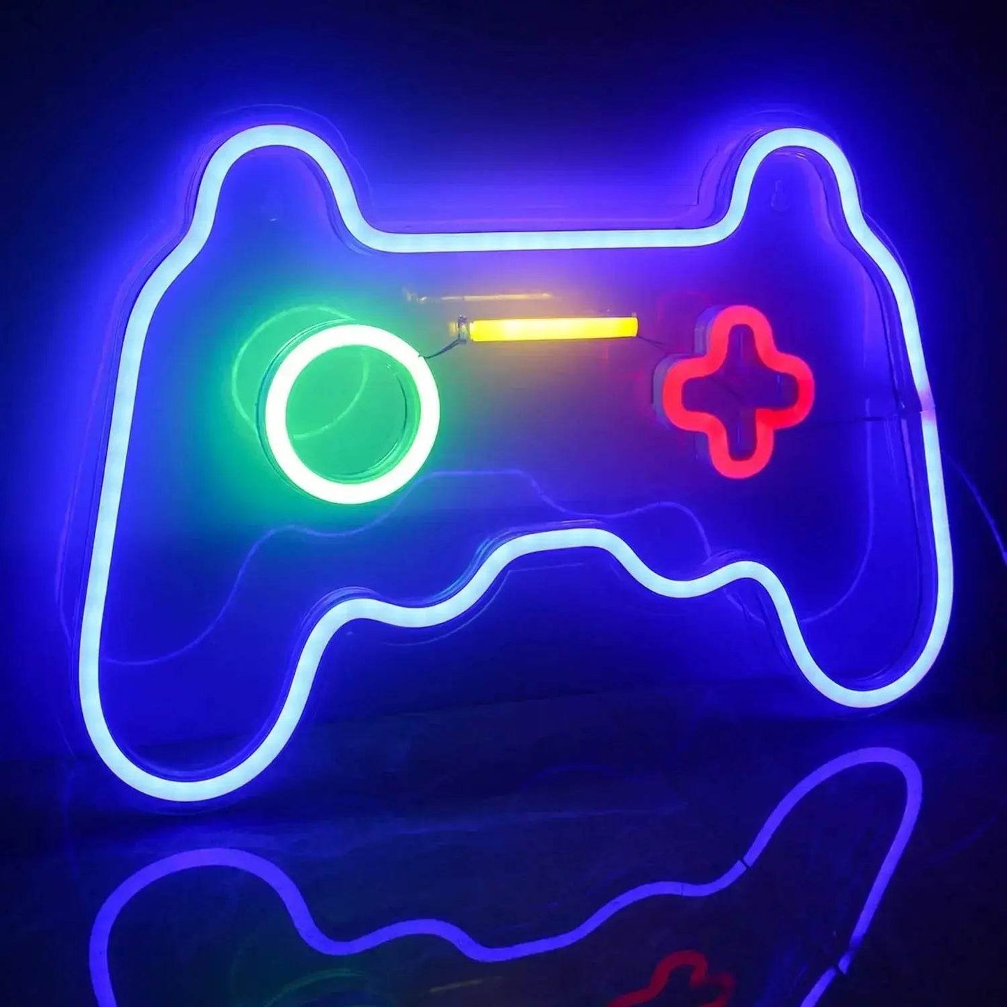 Alien Neon Light Sign Spaceship Planet - game