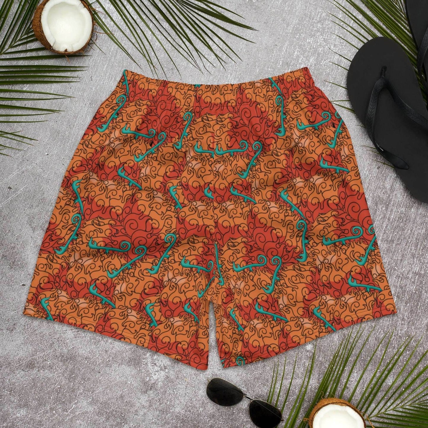 Flame Flame Devil Fruit Recycled Athletic Shorts - 2XS