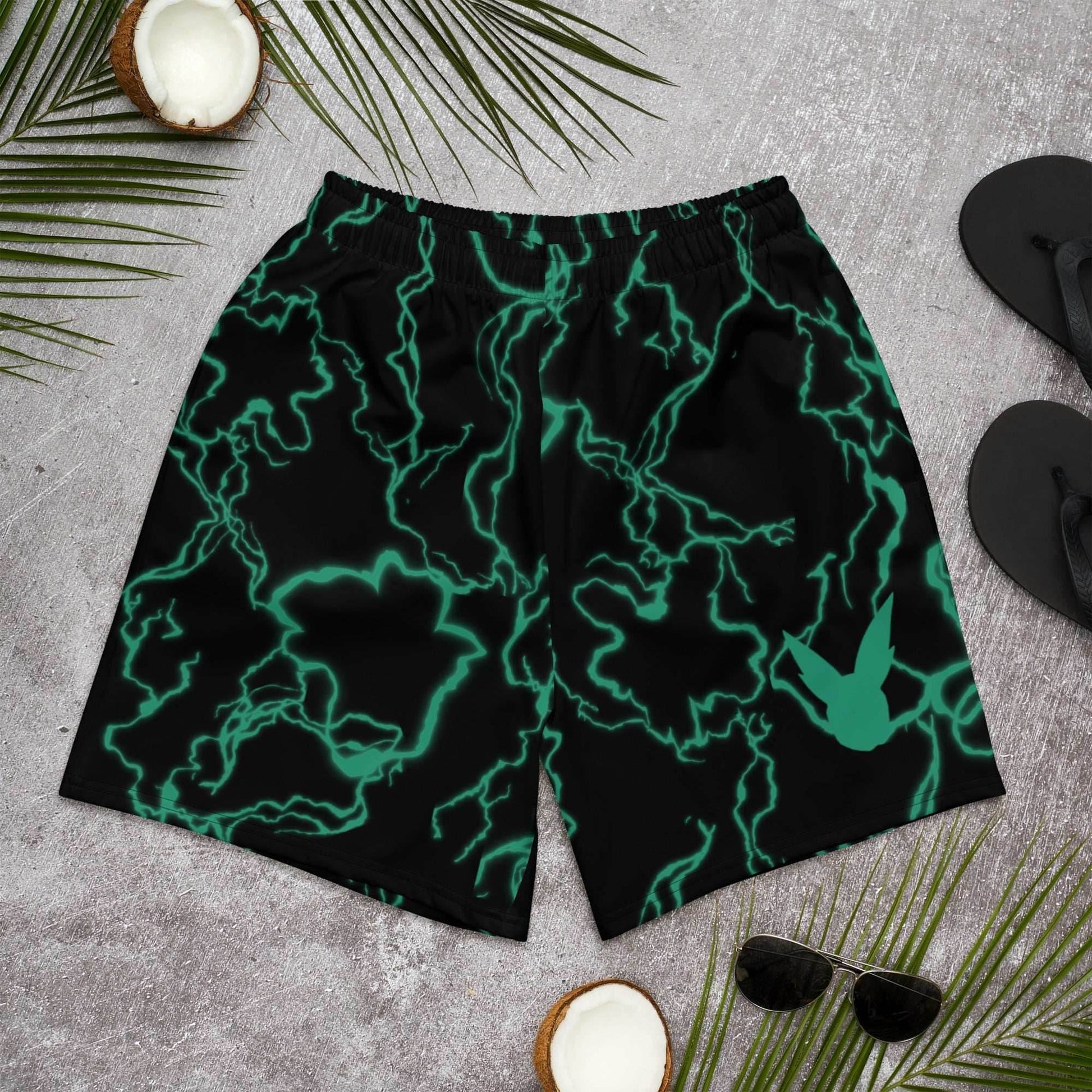 Black Whip Deku Recycled Athletic Anime Shorts - 2XS