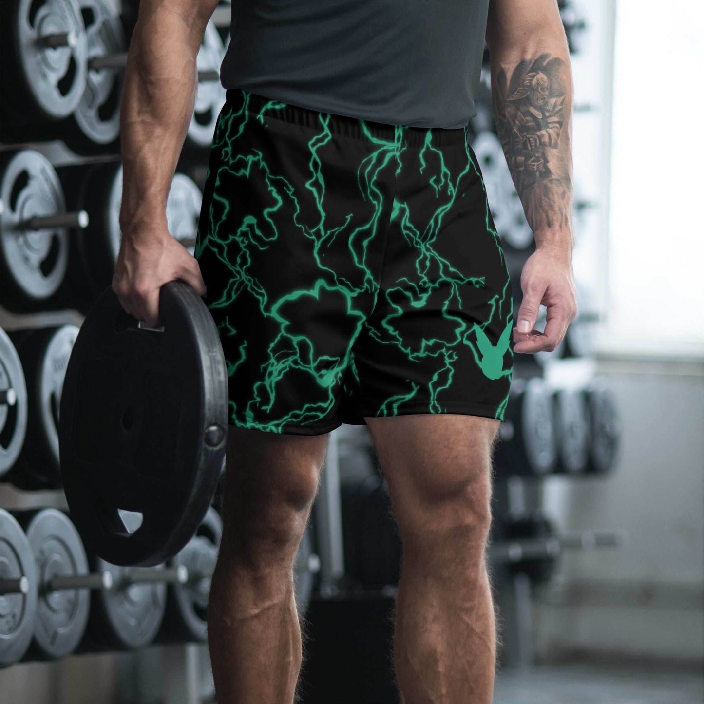 Black Whip Deku Recycled Athletic Anime Shorts - 2XS