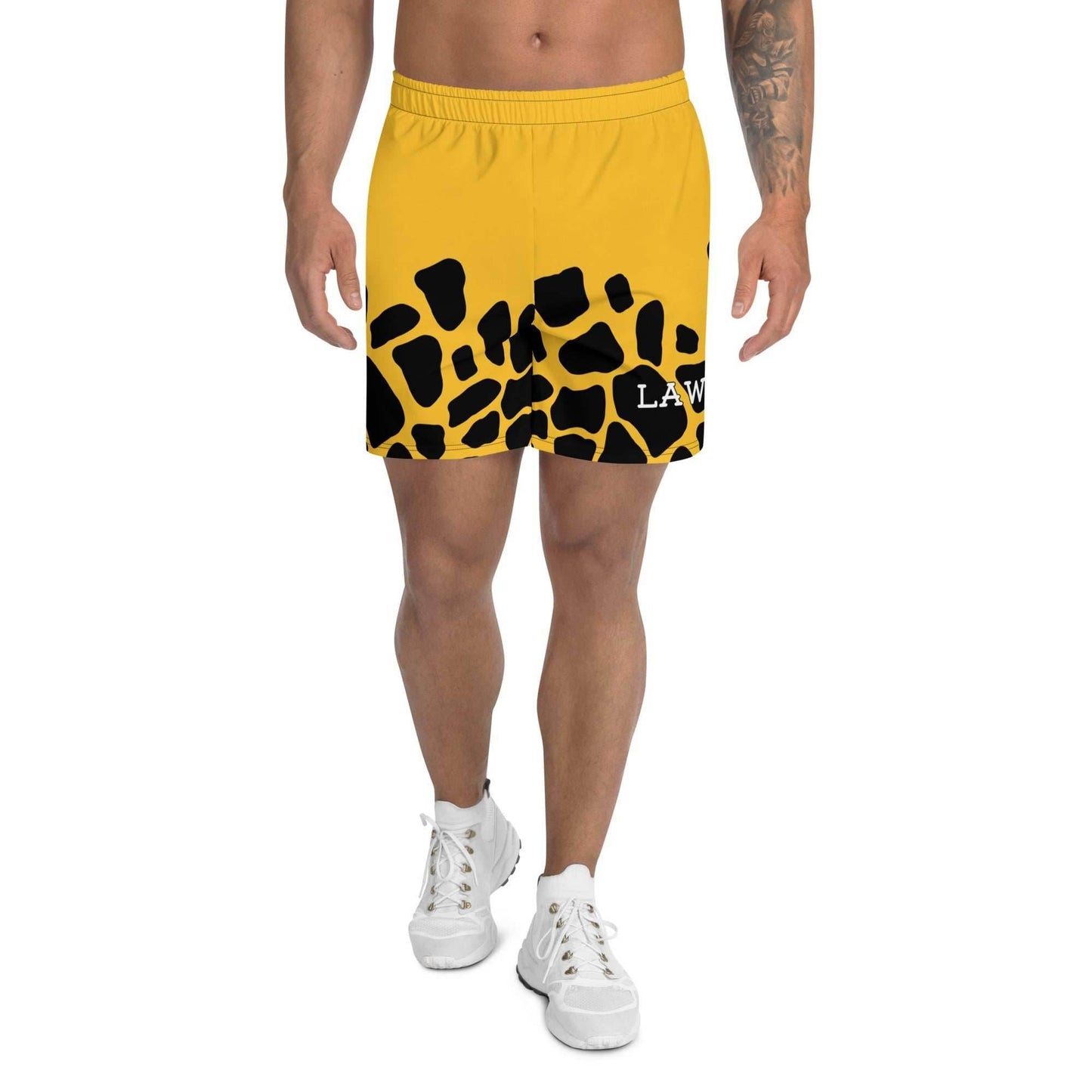 Trafalgar Yellow Recycled Athletic Anime Shorts - 2XS