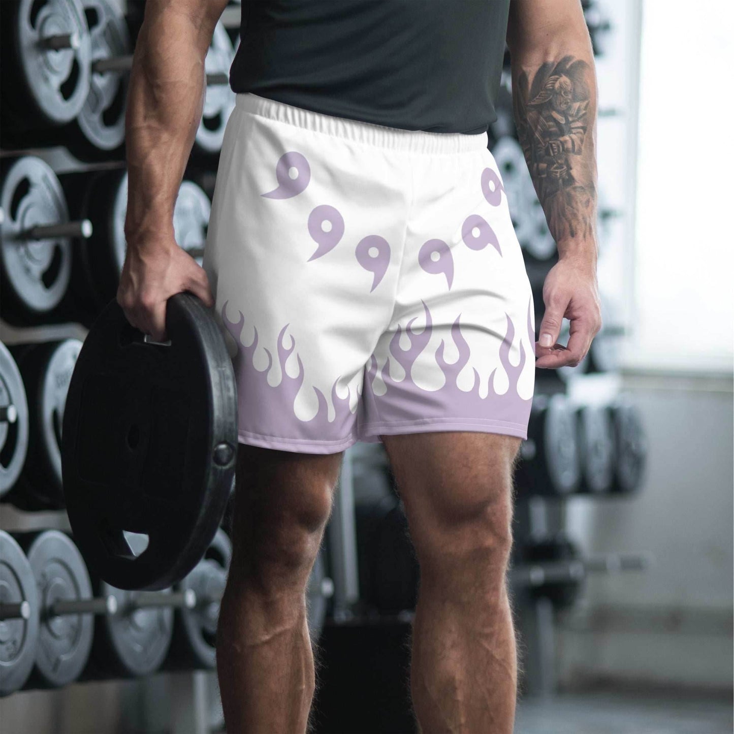 Sixth Paths Lavender Recycled Athletic Anime Shorts - 2XS
