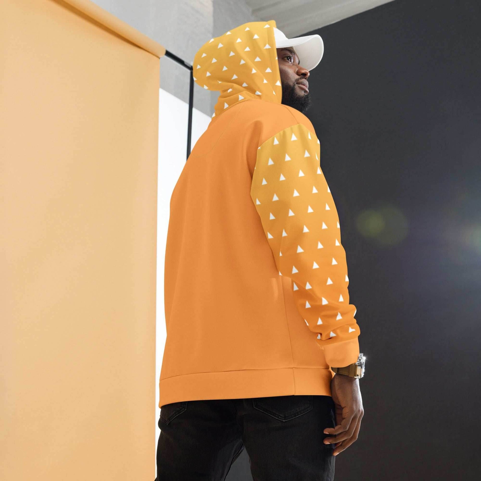 Zenitsu Kimono Recycled Unisex Anime Hoodie - 2XS