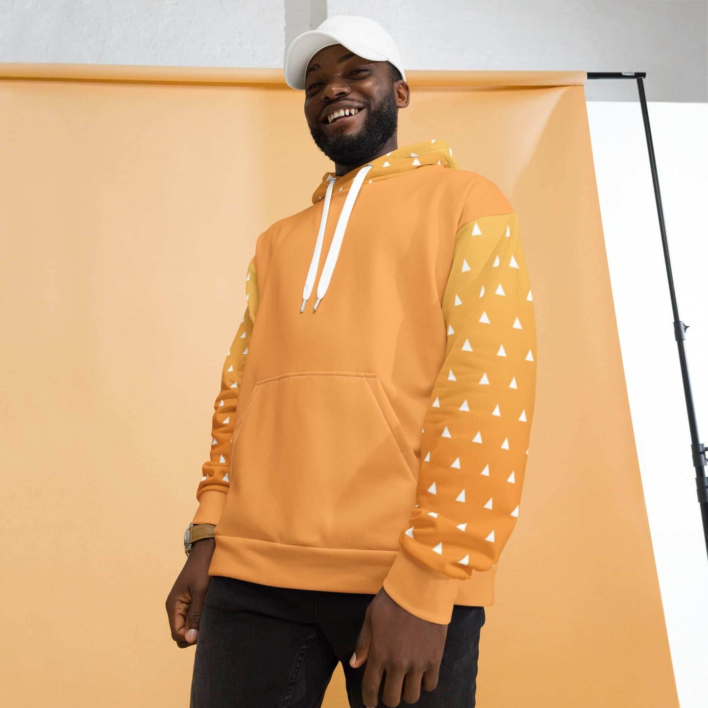 Zenitsu Kimono Recycled Unisex Anime Hoodie - 2XS