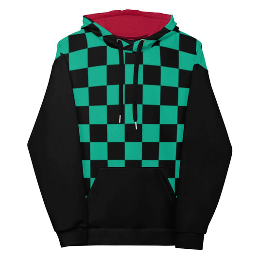 Tanjiro Kimono Recycled Unisex Anime Hoodie - 2XS