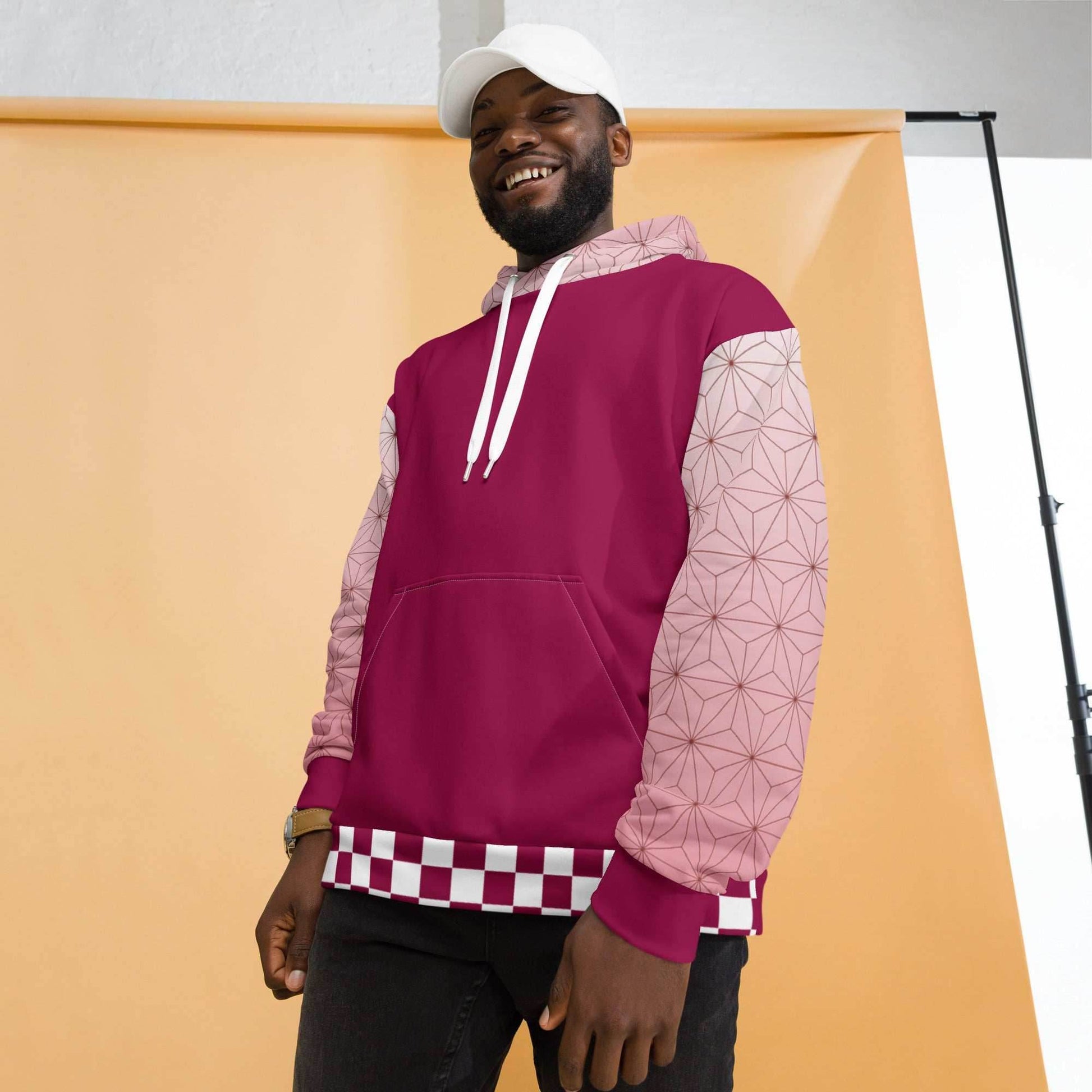 Nezuko Kimono Recycled Unisex Anime Hoodie - 2XS