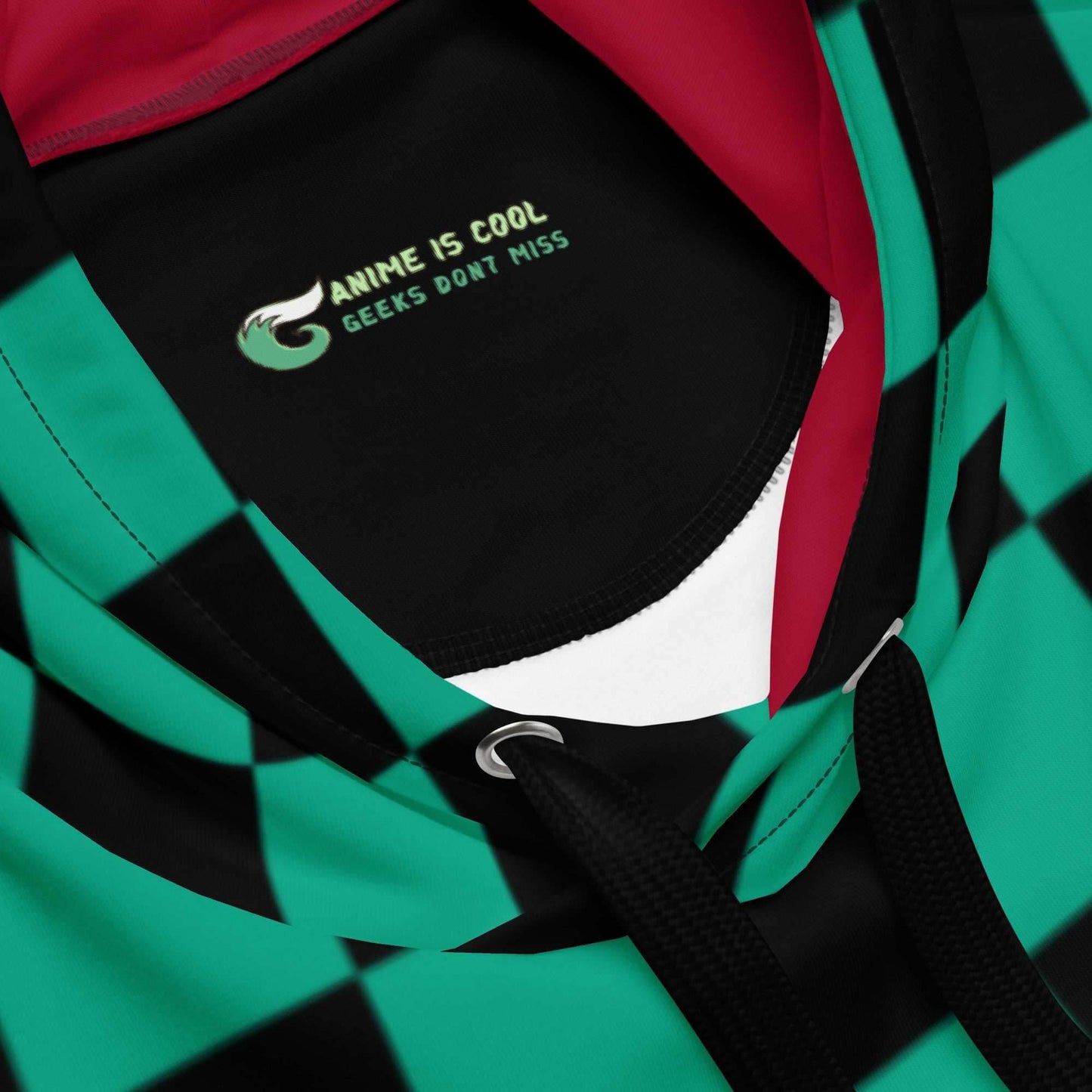 Tanjiro Kimono Recycled Unisex Anime Hoodie - 2XS