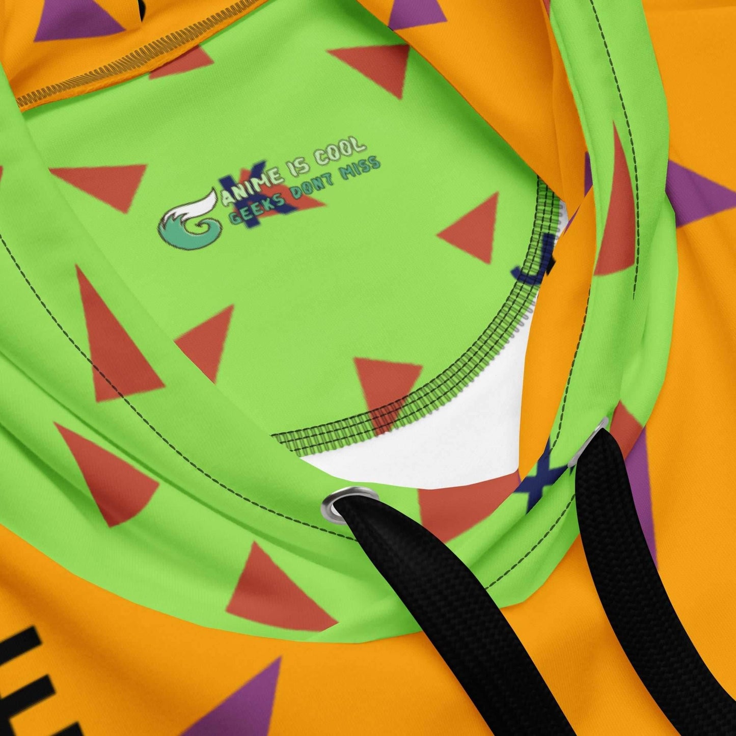 Roshi Print Recycled Unisex Anime Hoodie - 2XS