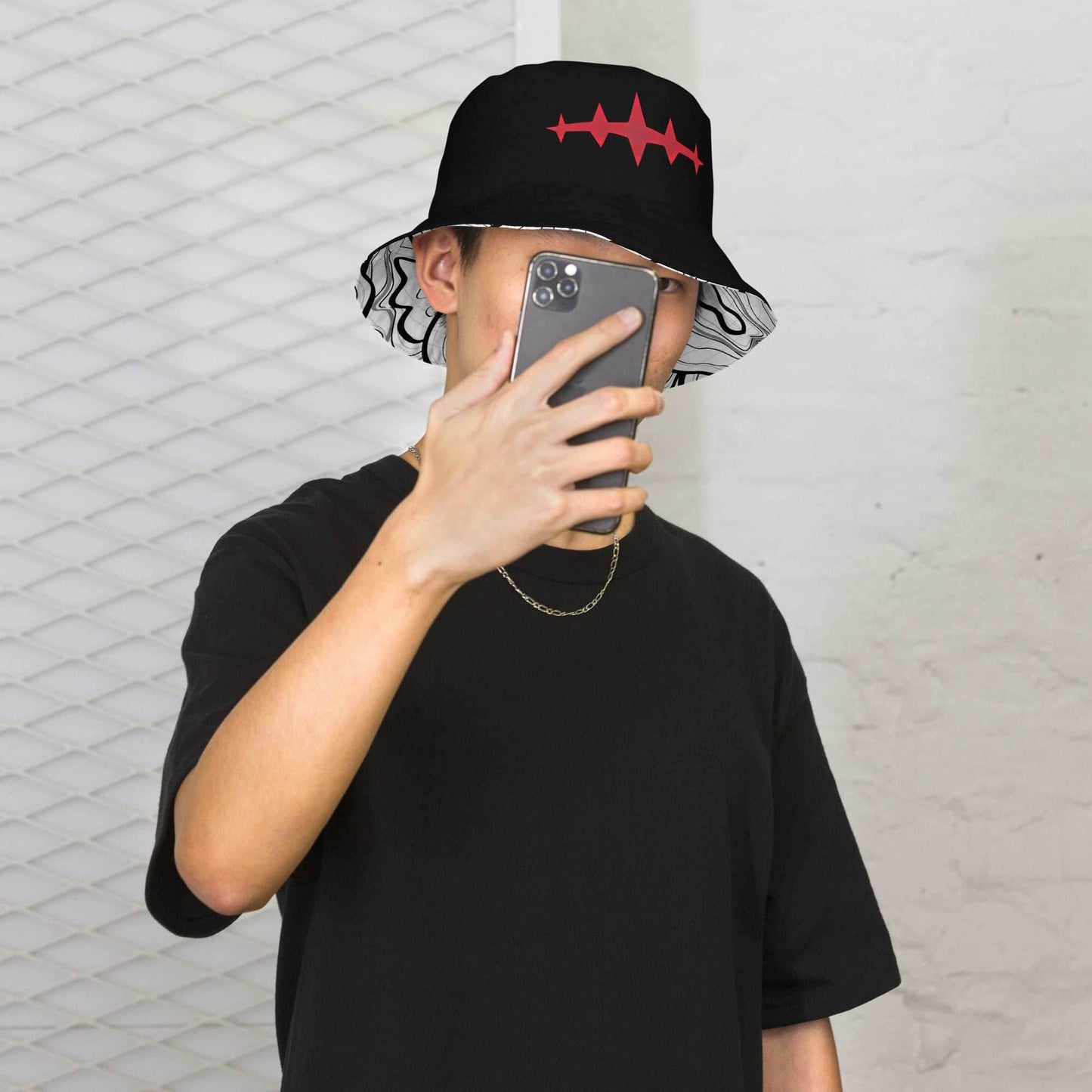 Asta Devil Form 2 in 1 Reversible Bucket Hat - XS