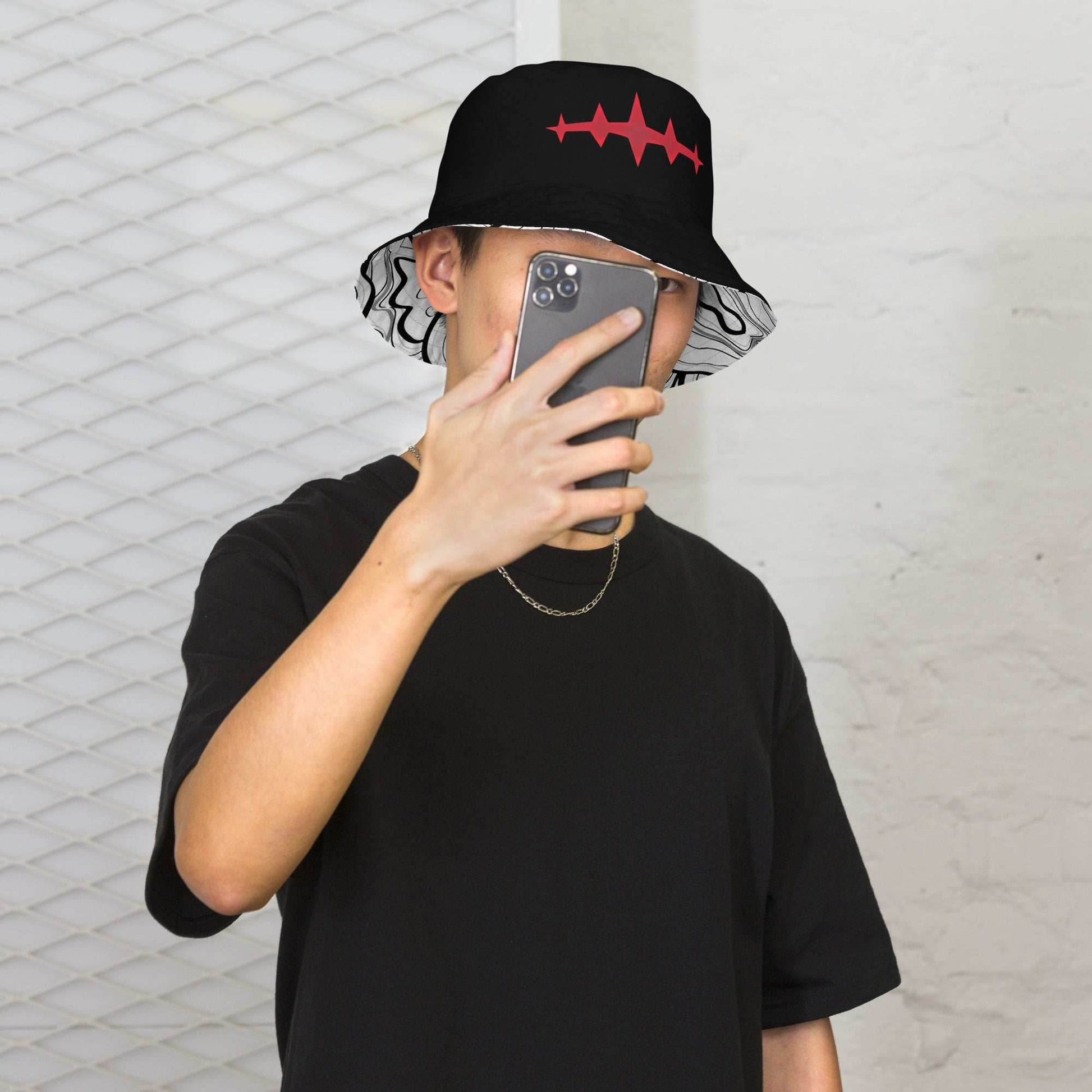 Asta Devil Form 2 in 1 Reversible Bucket Hat - XS