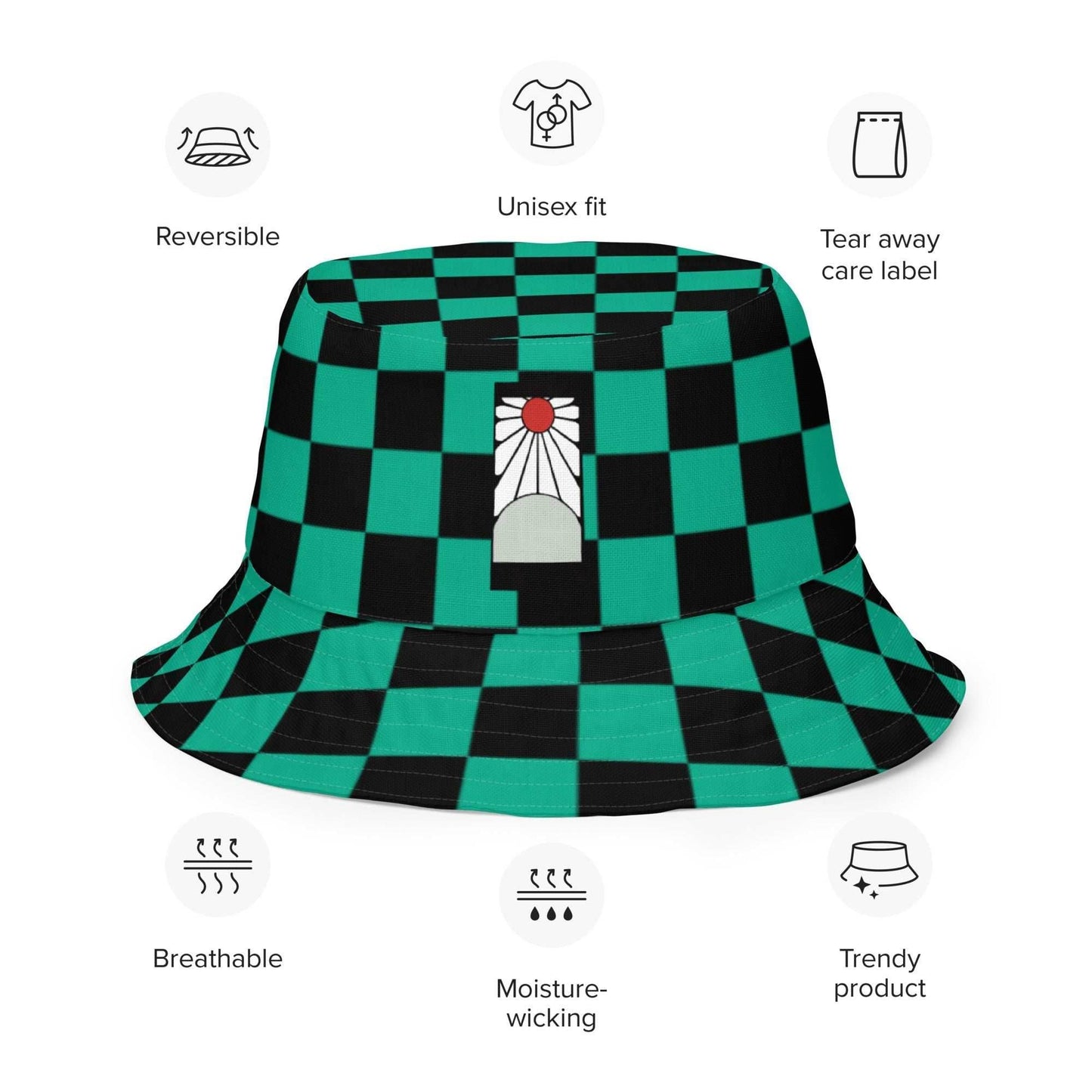 D Slayer 2 in 1 Reversible Bucket Hat - S/M