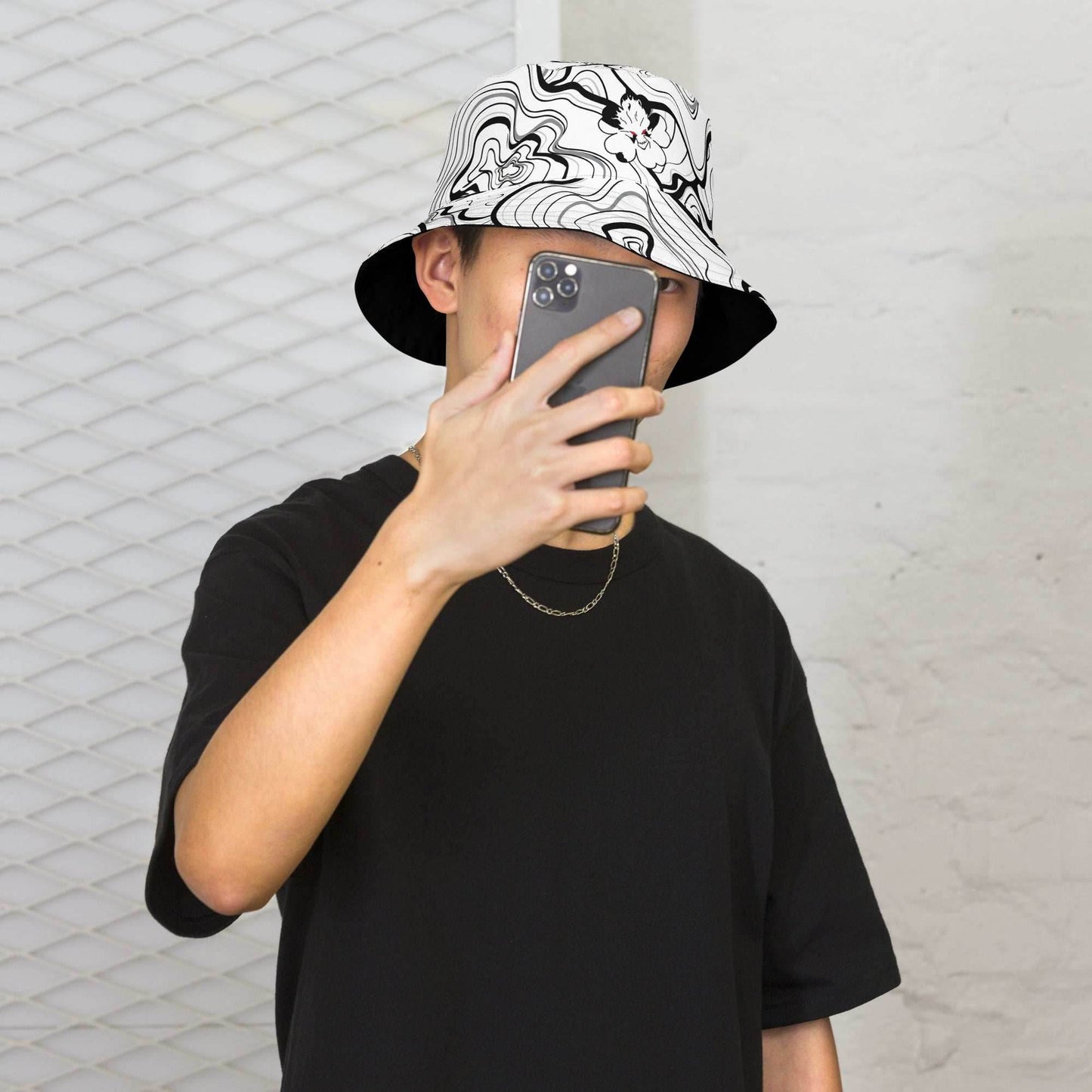 Asta Devil Form 2 in 1 Reversible Bucket Hat - XS