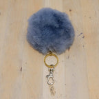 Alpaca Fuzzball Keychain