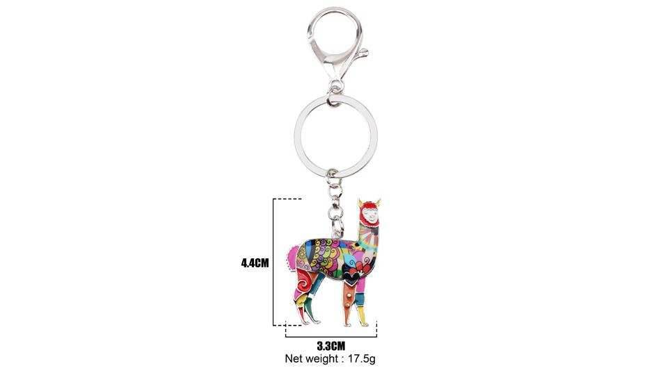 Alpaca Keychain Charm - One