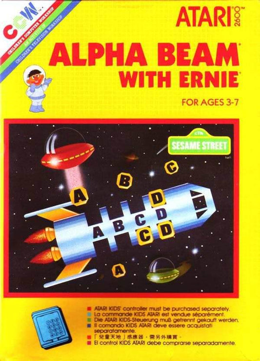 Alpha Beam with Ernie (Atari 2600) - Game Manual Only