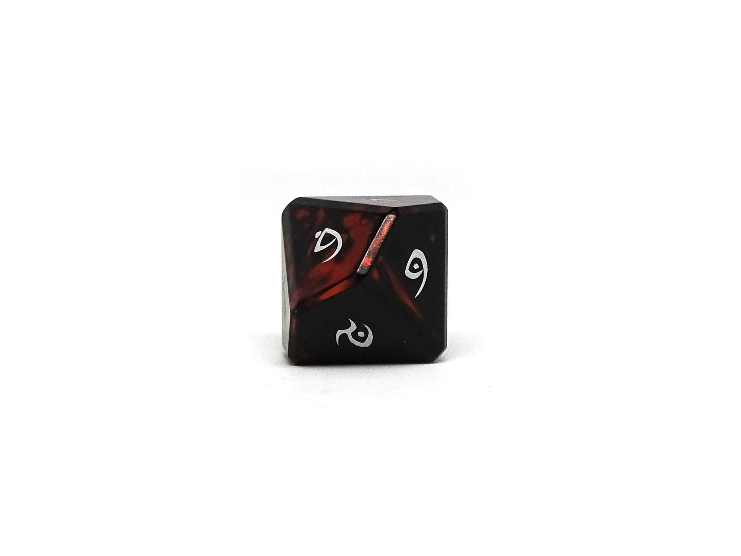 Aluminum Elite Dice of the Elvenkind - Orange 7 Dice Set