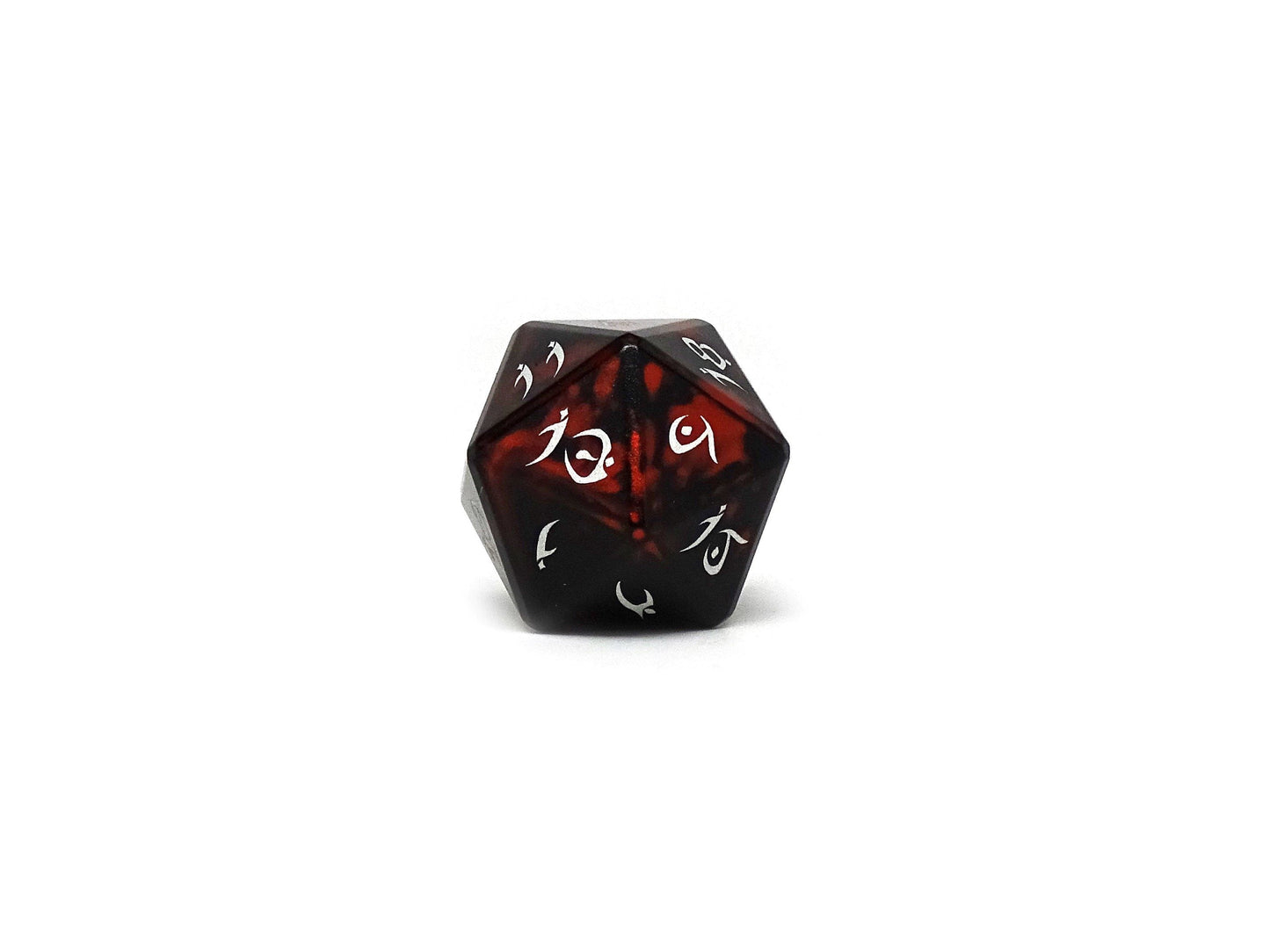 Aluminum Elite Dice of the Elvenkind - Orange 7 Dice Set