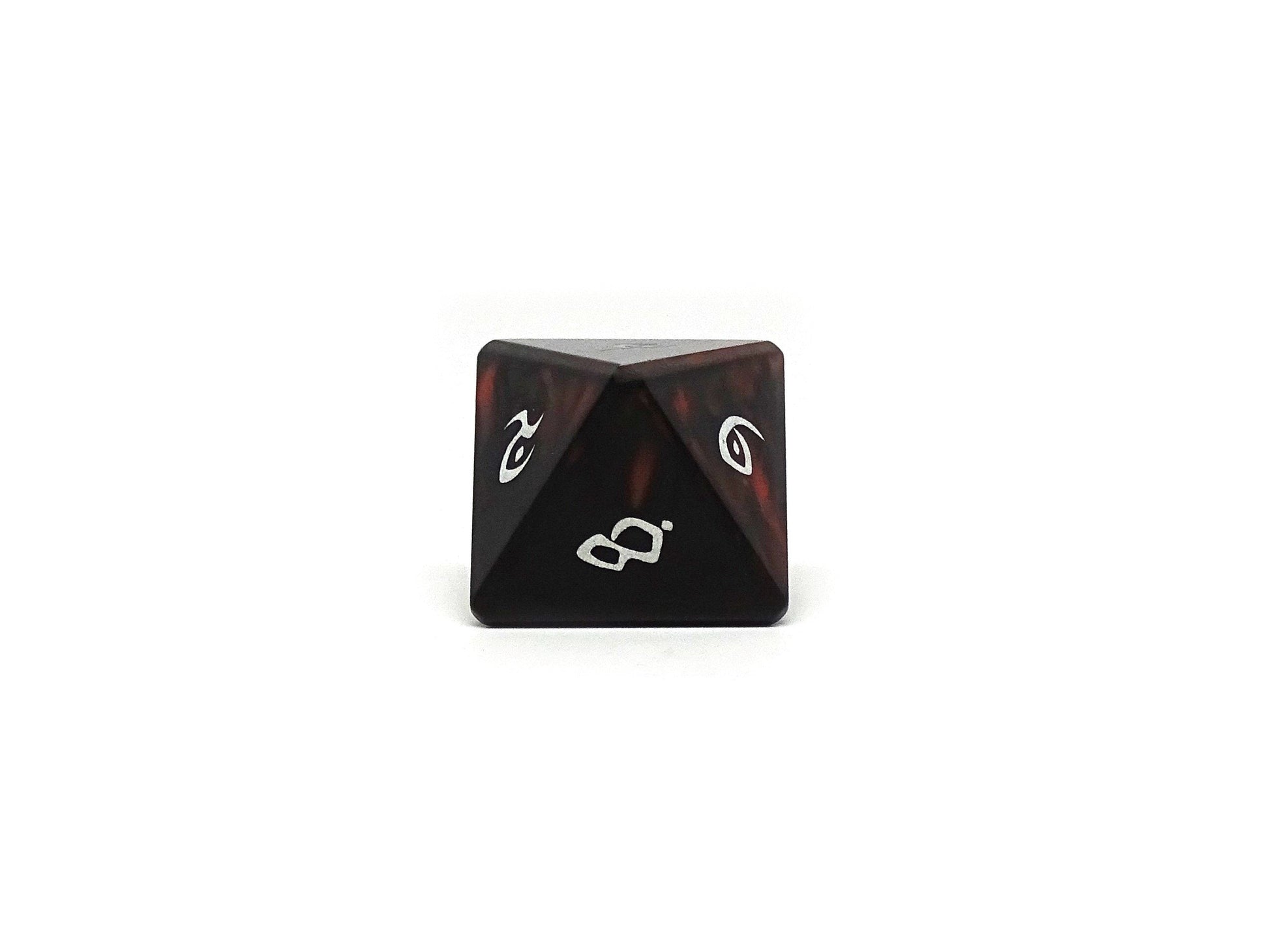 Aluminum Elite Dice of the Elvenkind - Orange 7 Dice Set