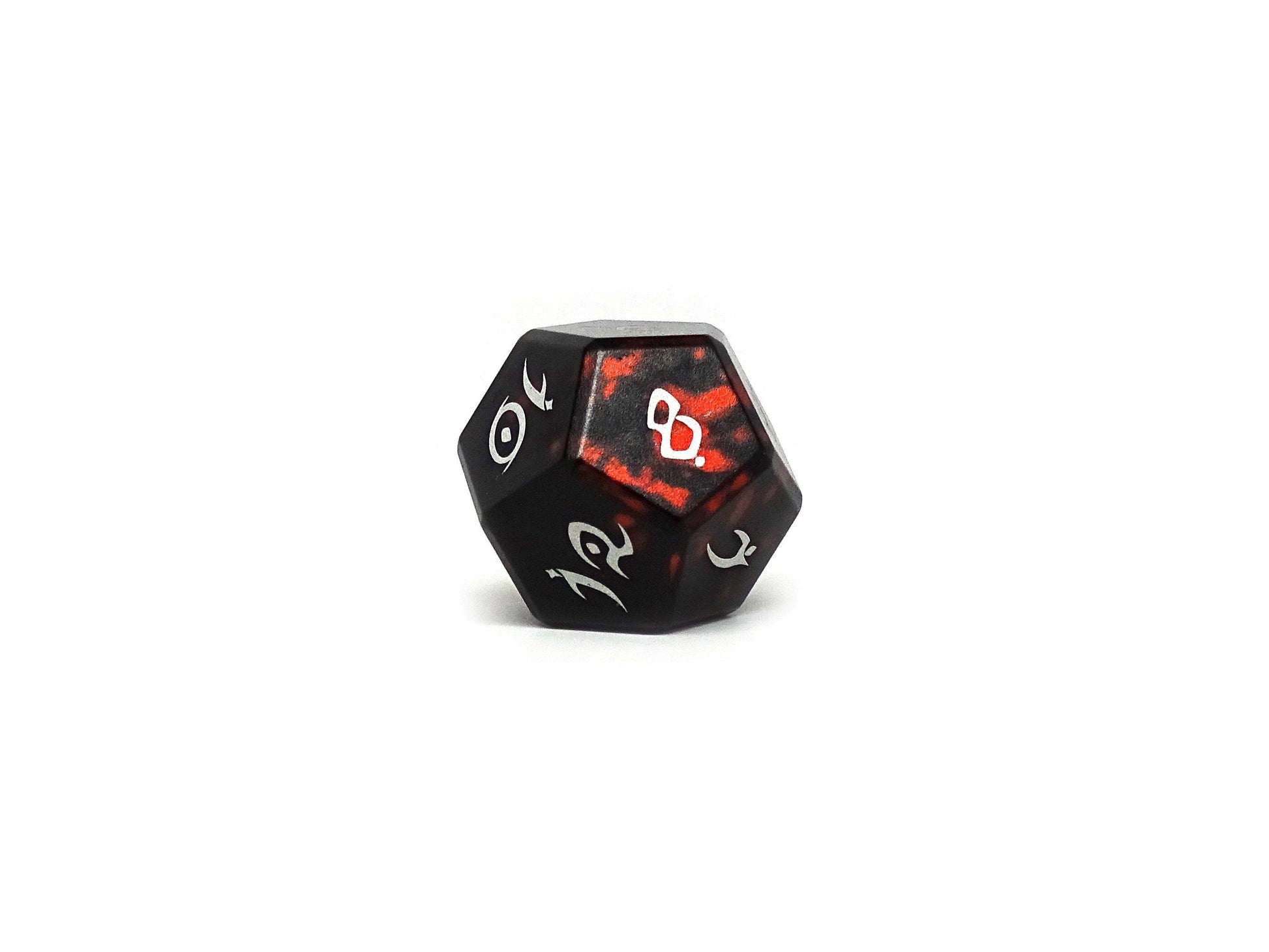 Aluminum Elite Dice of the Elvenkind - Orange 7 Dice Set