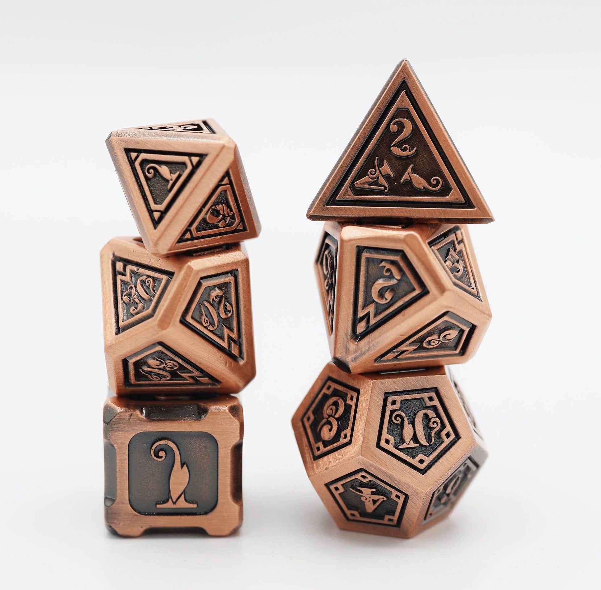 Alchemist Metals: Copper - Metal RPG Dice Set - 