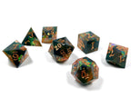Amber Shards Sharp Edge Dice Set - 