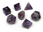 Amethyst Dice Set - Signature Font - 